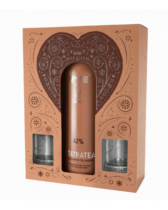 Tatratea 42% Peach 0.7l + 2 shot