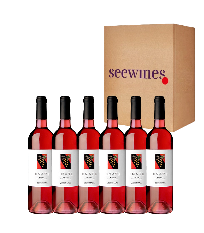 Пакет 6 бутилки Енате Росадо