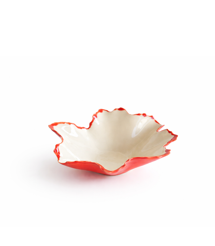 Pottery & Poetry Купа Blossom Scarlet Red