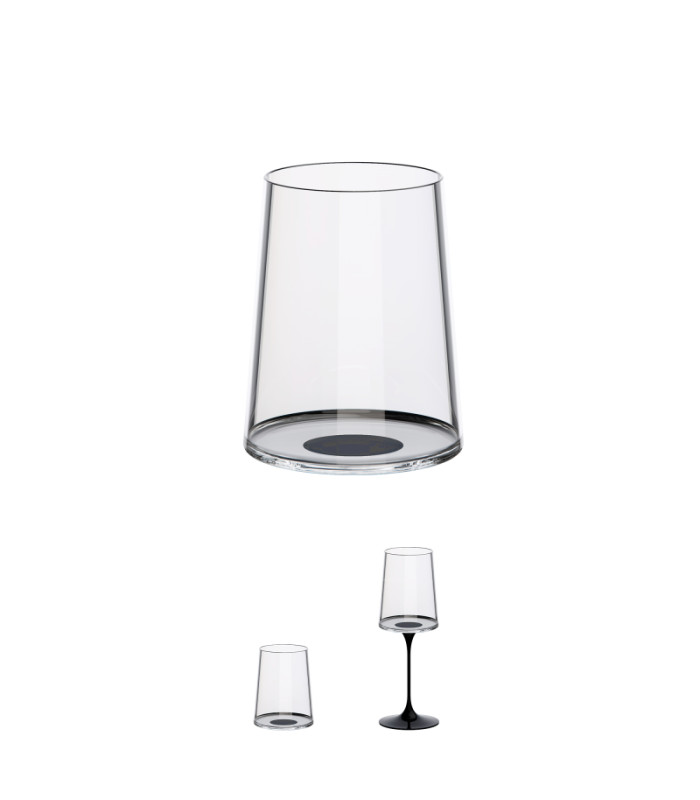 Чаша за бяло вино Trebonn Split Glass tumbler Черна 2 бр.