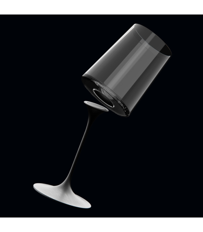 Чаша за бяло вино Trebonn Split Glass tumbler Черна 2 бр.