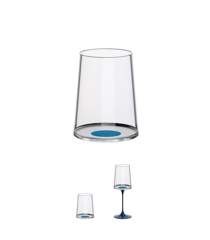 Чаша за бяло вино Trebonn Split Glass tumbler Синя 2 бр.