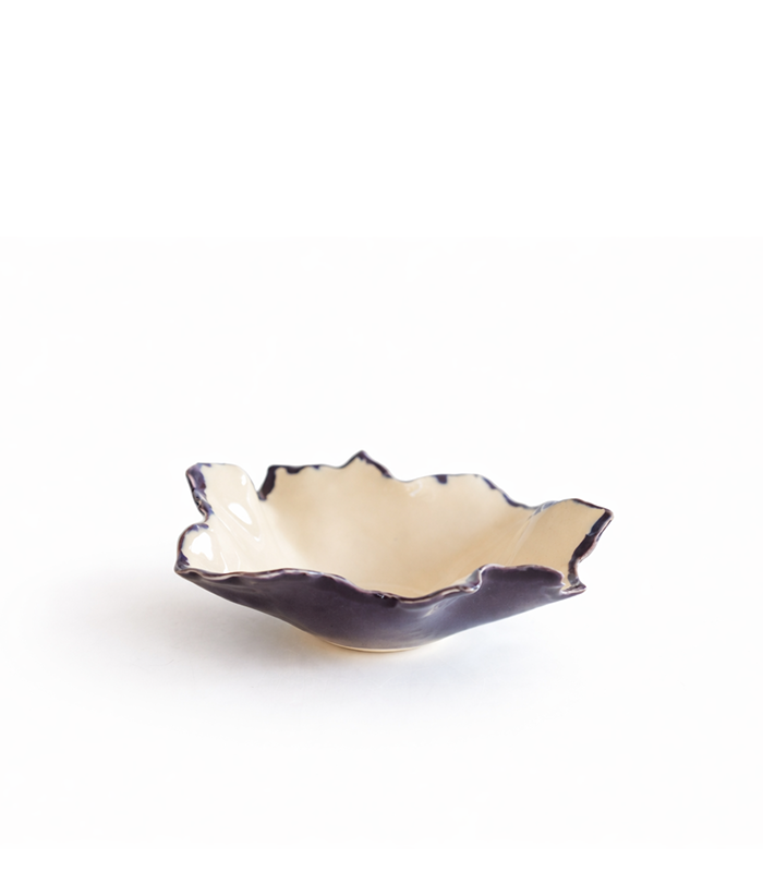 Pottery & Poetry Bowl Blossom Aubergine
