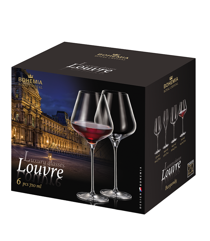 Bohemia Crystal 710 ml Louvre Burgundy