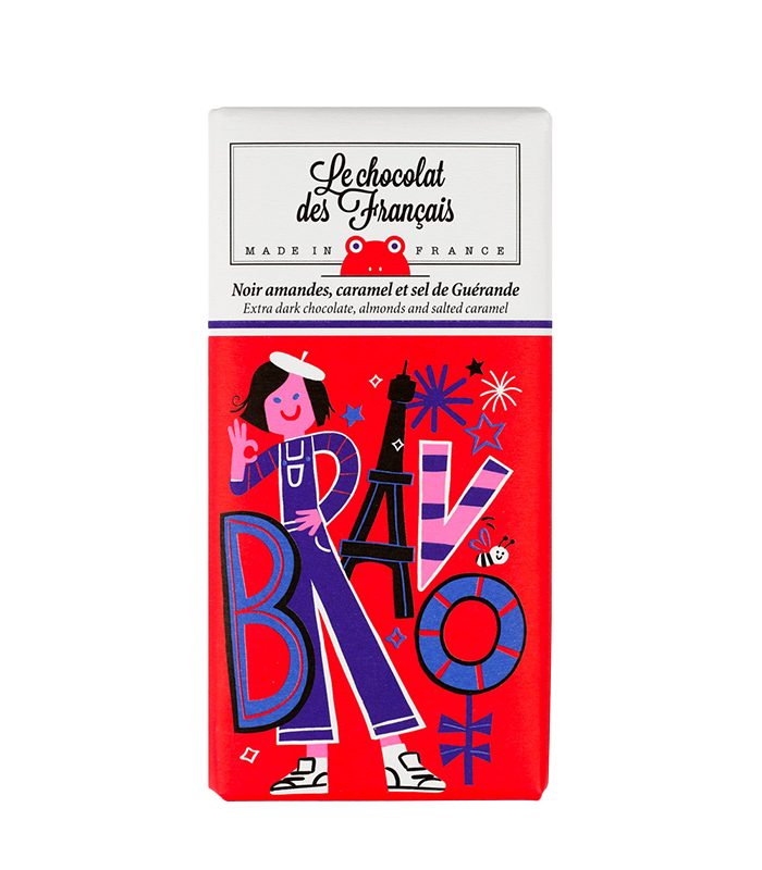 Bravo Extra dark chocolate almonds & salted caramel