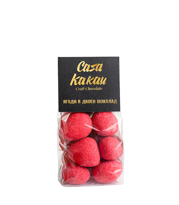 Casa Kakau Dragees strawberry with chocolate