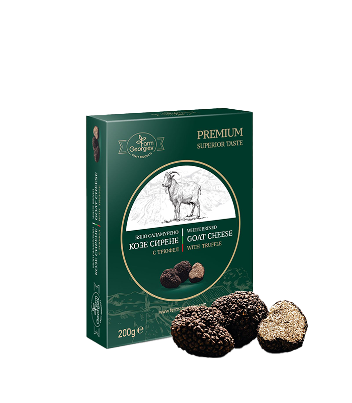 Georgiev Farm Bulgarian brined goat cheese with truffle