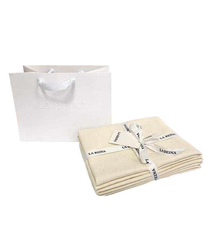 La reina Tablecloth 120 x 200, Champagne