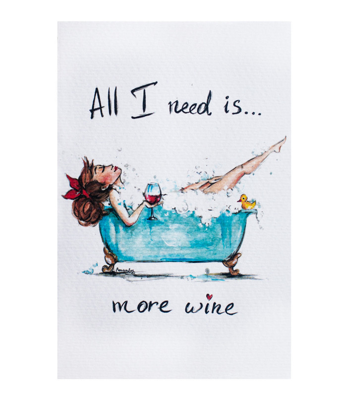 Giftcard All I need is more wine