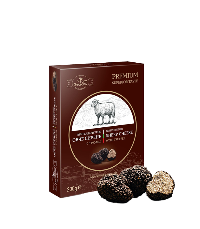 Georgiev Farm Bulgarian brined sheep cheese with truffle