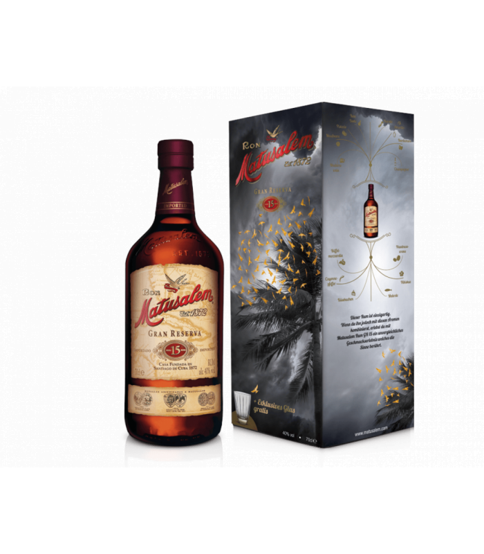 Ром Матусалем Гран Резерва 15 + чаша 0.7л. 40%