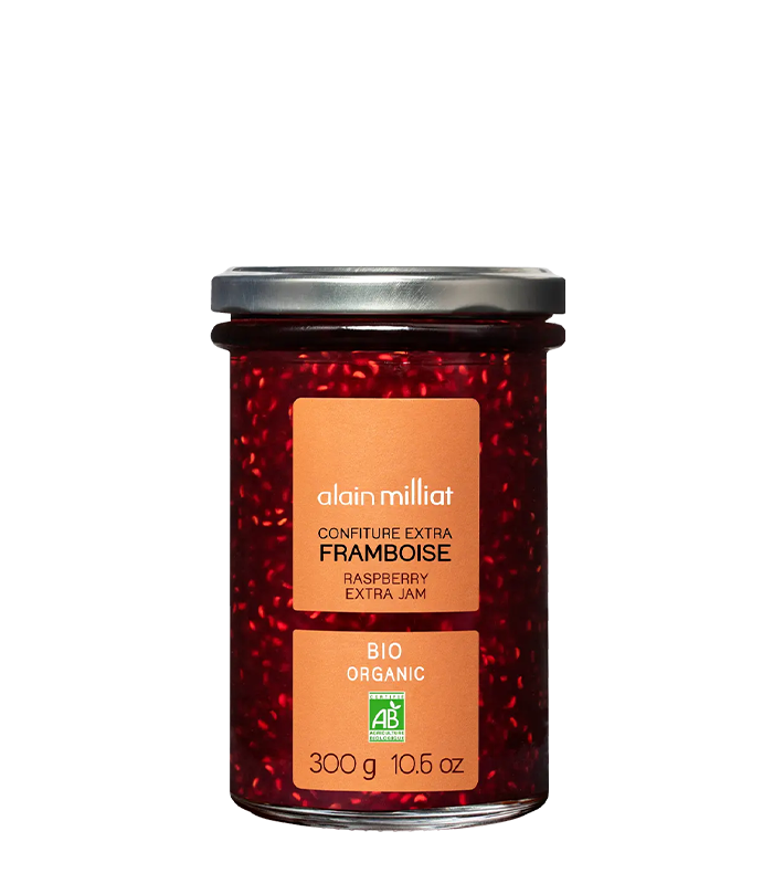 Raspberry extra jam 300g. Alain Milliat