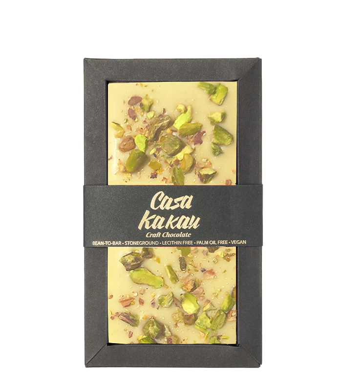 Casa Kakau Бял шоколад с лимон и шамфъстък