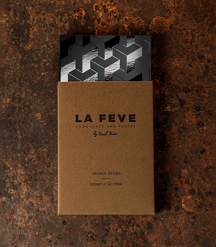 La Feve Hazelnut Coffee Chocolate Bar