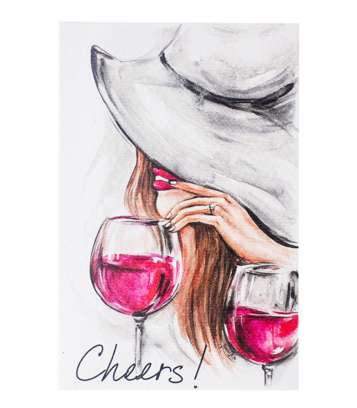 Картичка Lady with Hat