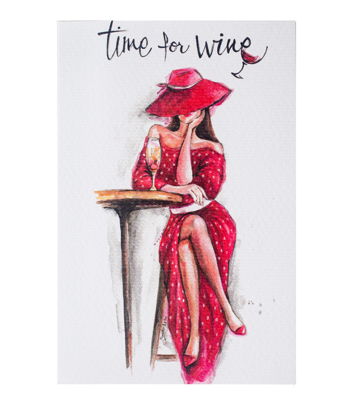 Картичка Картичка Lady with Red Dress