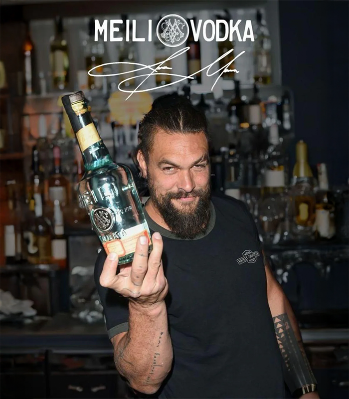 Водка Мейли - премиум водка на Jason Momoa