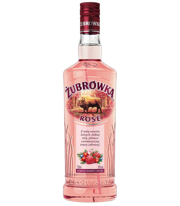 Водка Зубровка Ликьор Розе 0,7