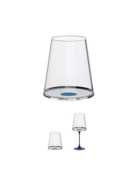 Чаша за червено вино Trebonn Split Glass tumbler Синя 2 бр.