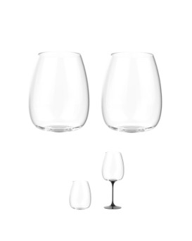 Чаша Split Glass Collezione Origini Bolgheri Черна 2 бр.