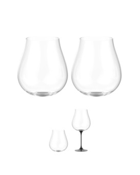 Чаша Split Glass Trebonn Collezione Origini Dolomiti черна 2 бр.