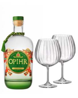 Opihr Exotic Citrus Gin 43% + 2 Bohemia GIN Glasses