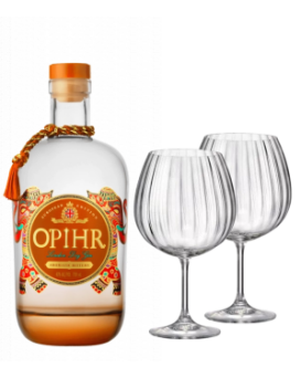 Opihr Aromatic Bitter Gin 43% + 2 Bohemia GIN Glasses