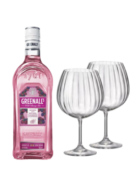 Greenals Gin Forest Fruits 0.7L + 2 Bohemia GIN Glasses