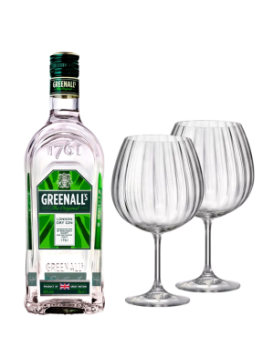Джин Грийналс +  2 бр. чаши Bohemia GIN