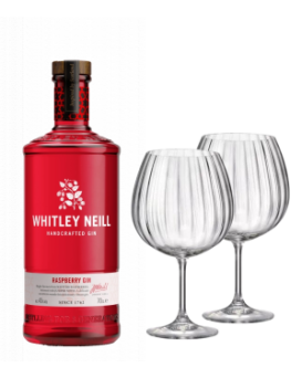 Whitley Neill Gooseberry Gin 43% + 2 Bohemia GIN Glasses