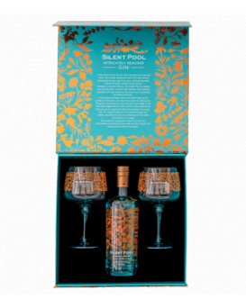 Gin Silent Pool 0.7 l + glasses