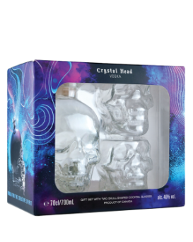 Vodka Crystal Head Original 0.7 l + glasses