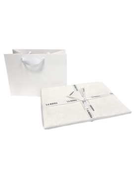 La reina Table Runner 20 x 200, Beige with Patterns