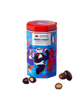 Panda Milk & Dark chocolate covered almonds