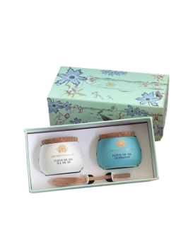 Les Terres Blanches Set of 2 gourmet salts 100 g