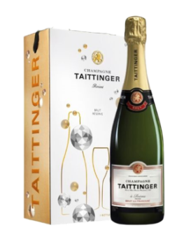 Champagne Tattinger Brut Reserve NV Twin Pack 2 glasses